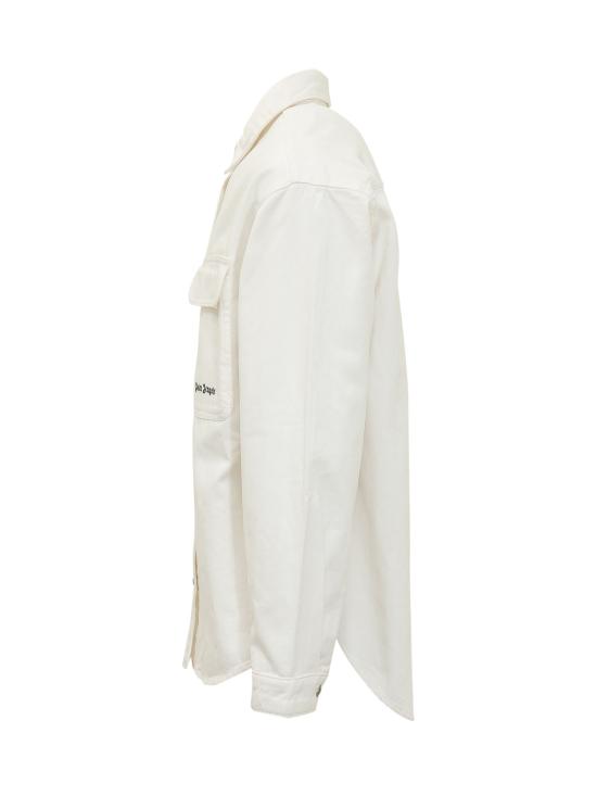 26SS 팜앤젤스 긴팔 셔츠 PMYD024S26DEN001 0310 OFF WHITE BLACK - PALM ANGELS