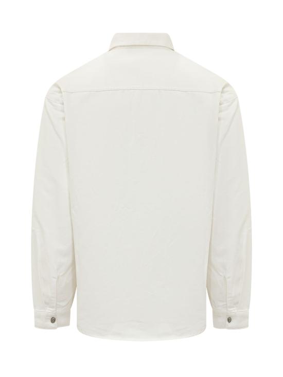 26SS 팜앤젤스 긴팔 셔츠 PMYD024S26DEN001 0310 OFF WHITE BLACK - PALM ANGELS