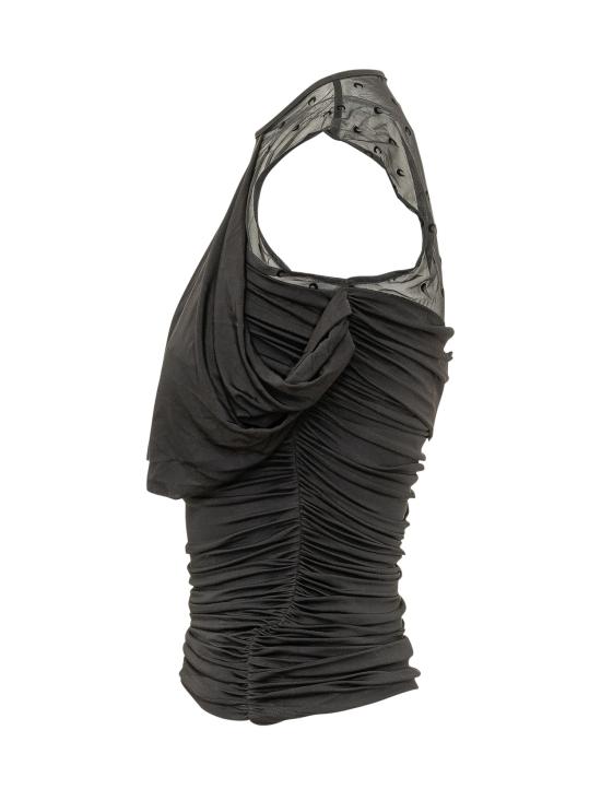 26SS 마린세르 반팔 티셔츠 WTO468ACJER0022 BK99 BLACK - MARINE SERRE