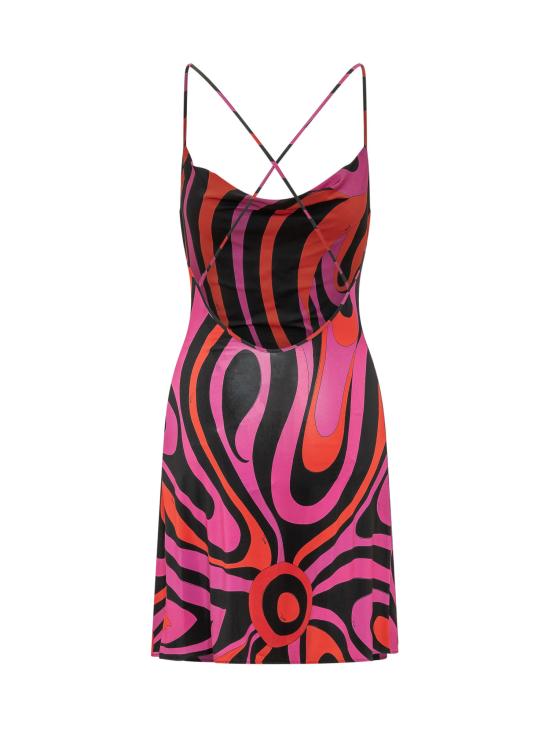 26SS 푸찌 원피스 6HJG366H767 003 FUCHSIA BLACK - PUCCI