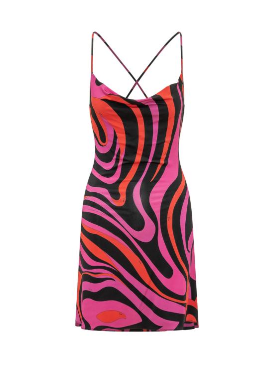 26SS 푸찌 원피스 6HJG366H767 003 FUCHSIA BLACK