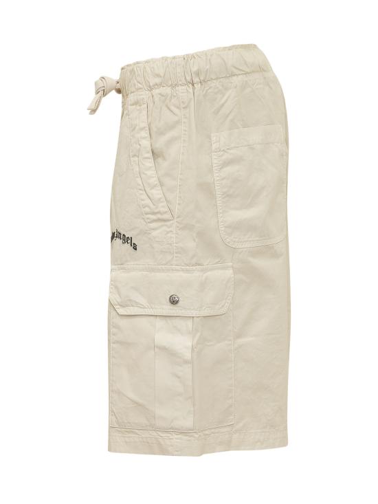 26SS 팜앤젤스 숏팬츠 PMCS012S26FAB002 0310 OFF WHITE BLACK - PALM ANGELS