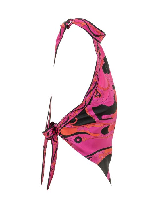 26SS 푸찌 반팔 티셔츠 6HRM216H731 026 FUCHSIA BLACK - PUCCI