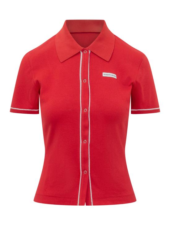 26SS 마린세르 폴로 티셔츠 WSI038ACJER0011 RD10 RED