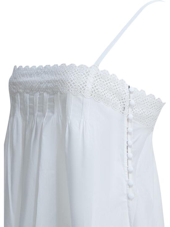26SS 생로랑 원피스 839481Y7K369601 White - SAINT LAURENT