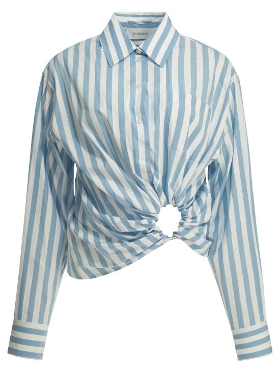 26SS 막스마라 스포츠막스 블라우스/셔츠 2612111012600SPXPALMIZI003 Light blue