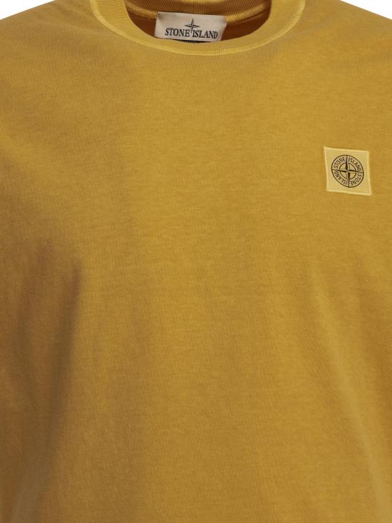 26SS 스톤 아일랜드 탑 2100026S0057V0134 Yellow - STONE ISLAND