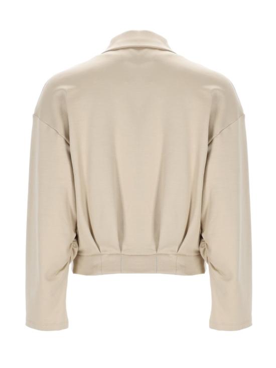 26SS 막스마라 집업 크롭 스웨터 2521926018600 058003 BEIGE - MAX MARA