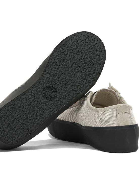 26SS 스톤 아일랜드 폴리 메쉬 로우탑 트레이너 컴퍼스 L1SFWS100010S0448V009B Beige - STONE ISLAND