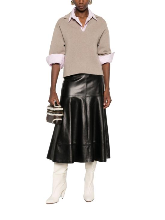 26SS 보테가베네타 폴로 티셔츠 835398 V33NO9713 BEIGE - BOTTEGA VENETA