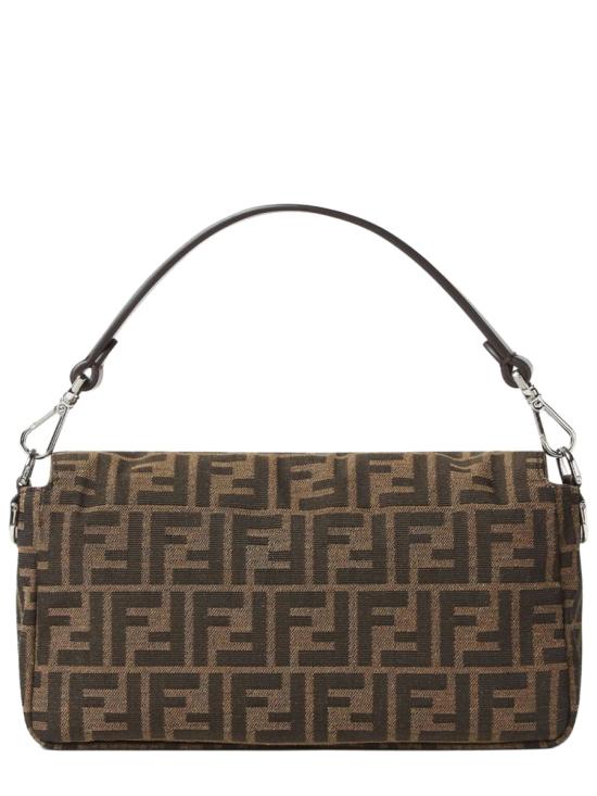 26SS 펜디 FF 자카드 패브릭 바게트 백 8BR600 AFPMF1QI1 BROWN - FENDI