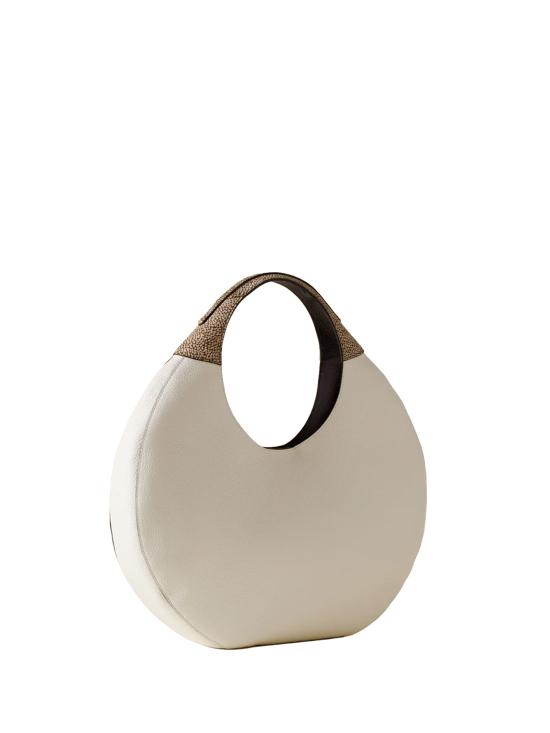 26SS 보르보네제 토트백 91010274 0196930 WHITE COTTON CUOIO - BORBONESE