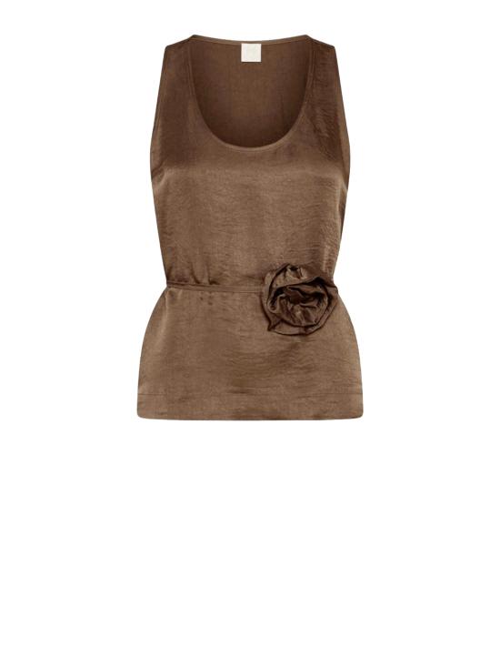26SS 마렐라 모노크롬 민소매 티셔츠 2613161045200 APOGEO001 SEQUOIA BROWN