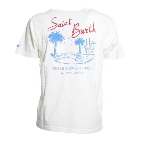 26SS 세인트바쓰 반팔 티셔츠 PRL0002 04242L10HOTEL Bianco - MC2 SAINT BARTH