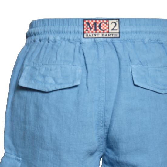 26SS 세인트바쓰 숏팬츠 MRE0002 00143L33 Blu - MC2 SAINT BARTH