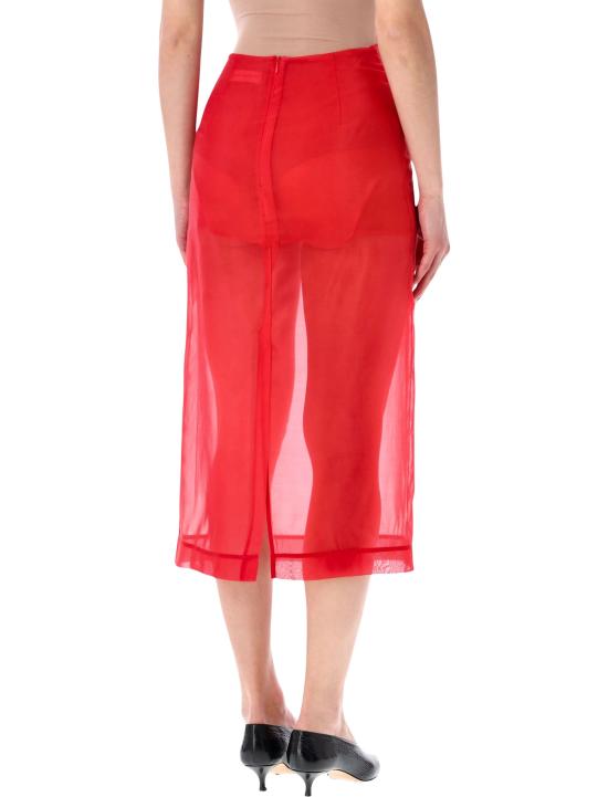 26SS 더프랭키샵 미디 스커트 SKFS163977000 RED Rosso - THE FRANKIE SHOP