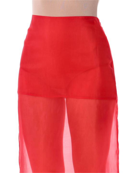 26SS 더프랭키샵 미디 스커트 SKFS163977000 RED Rosso - THE FRANKIE SHOP