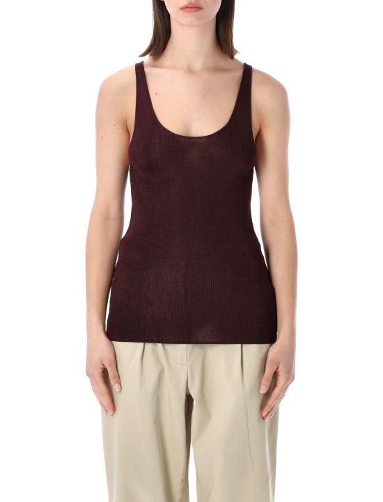 26SS 더프랭키샵 민소매 티셔츠 TAFS174447110 BURGUNDY Viola