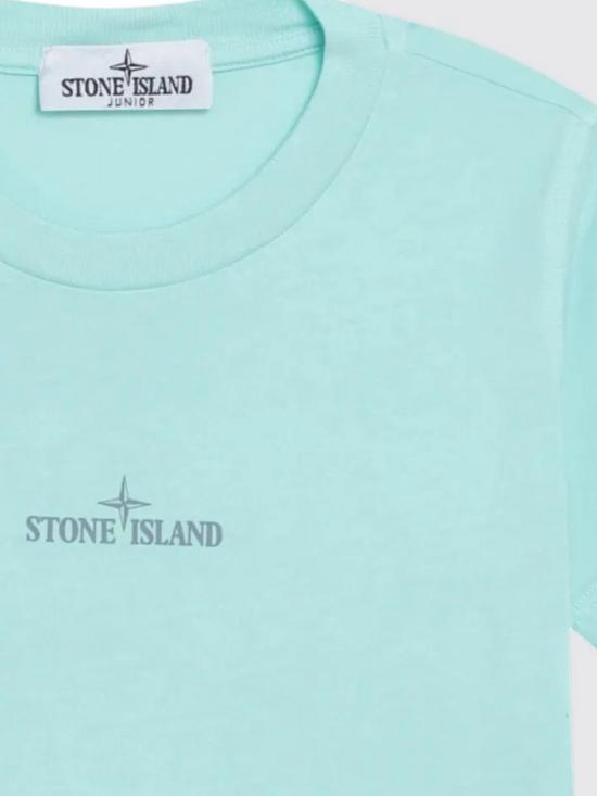 26SS [키즈] 스톤 아일랜드 티셔츠 2100009S0377 V0044 Blue - STONE ISLAND