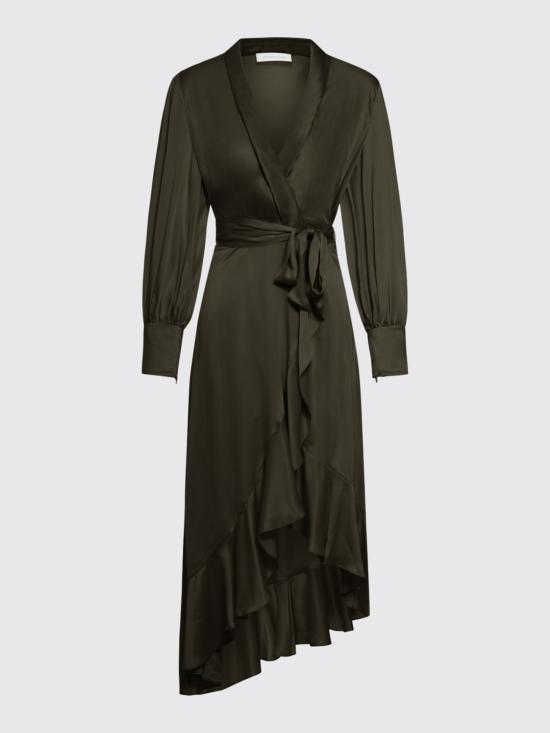 26SS 짐머만 롱 원피스 8066DS26R DKOLV Green - ZIMMERMANN
