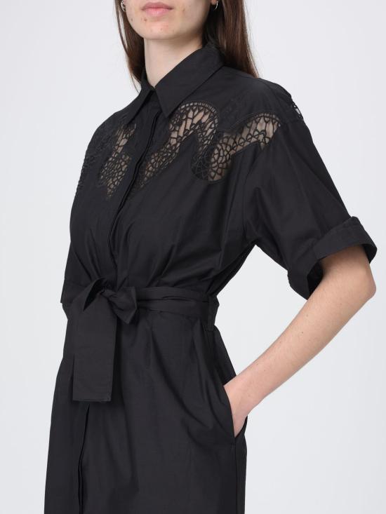 26SS 리우조 롱 원피스 UA6297D0338 22222 Black - LIU JO