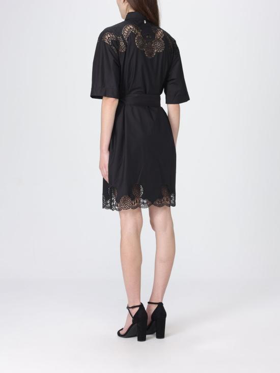 26SS 리우조 롱 원피스 UA6297D0338 22222 Black - LIU JO