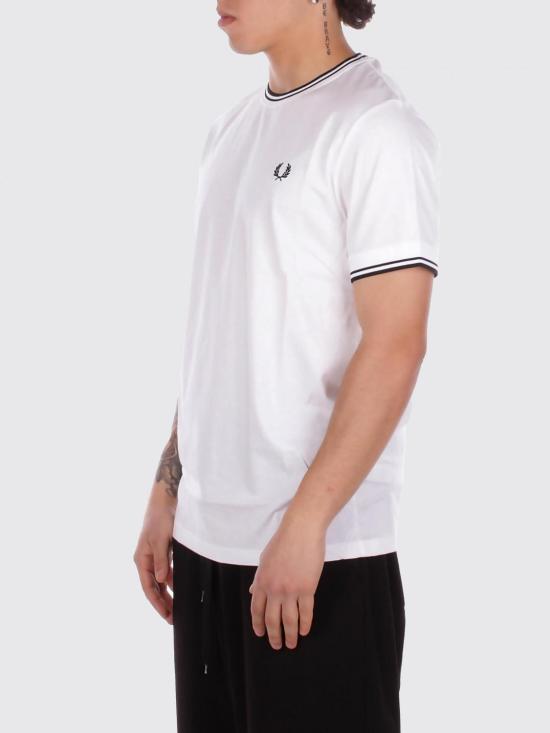 26SS 프레드페리 반팔 티셔츠 M1588V 100 White - FRED PERRY