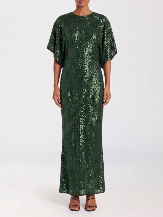 26SS 노마카말리 롱 원피스 ST4253SQR34869 DARK EMERALD Green