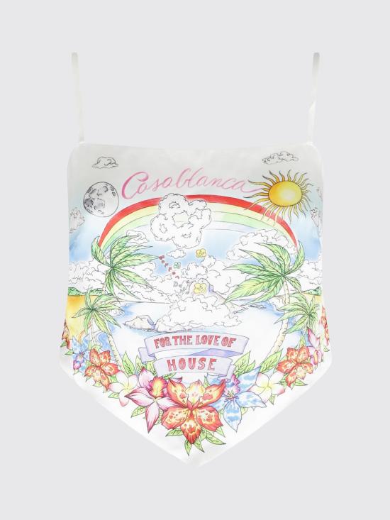 26SS 카사블랑카 탑 WSS26TP091 01 Multicolor - CASABLANCA