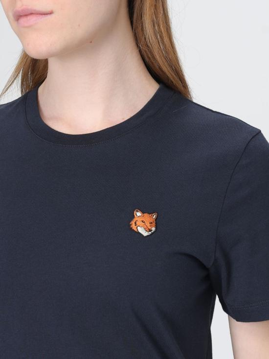 26SS 메종키츠네 폭스 헤드 레귤러 폴로 티셔츠 PW00113KJ7026 0413 Blue - MAISON KITSUNE