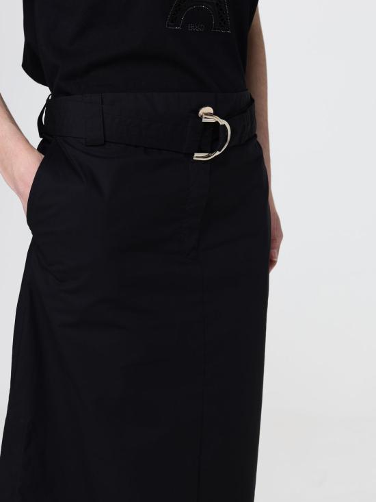 26SS 리우조 롱 스커트 CA6324TS246 22222 Black - LIU JO