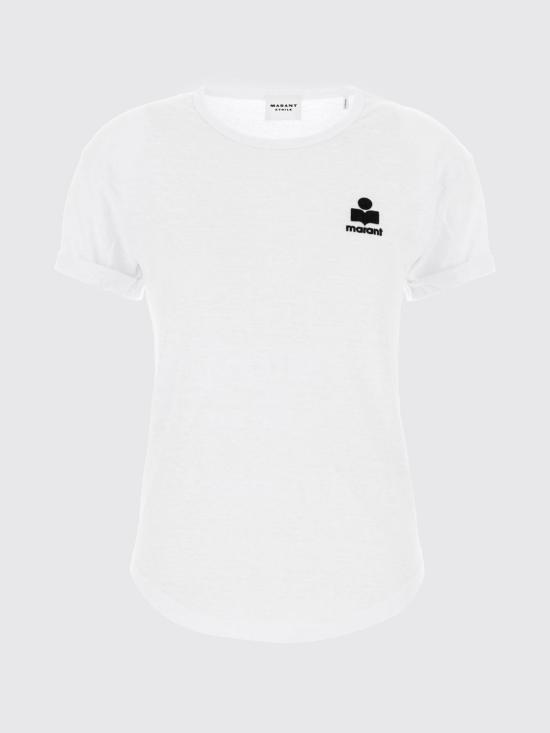 26SS 이자벨마랑에뚜왈 반팔 티셔츠 TS0315FAA1N09E 20WH White - ISABEL MARANT ETOILE