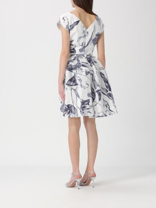 26SS 에르뎀 롱 원피스 PS26D19051069002 BOTANICALENGRAVINGIVORY White - ERDEM