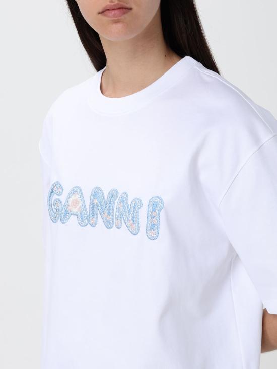 26SS 가니 반팔 티셔츠 A1050188 151 White - GANNI