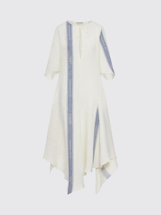 26SS JW앤더슨 롱 원피스 DR0524PG1898 614 White - JW ANDERSON