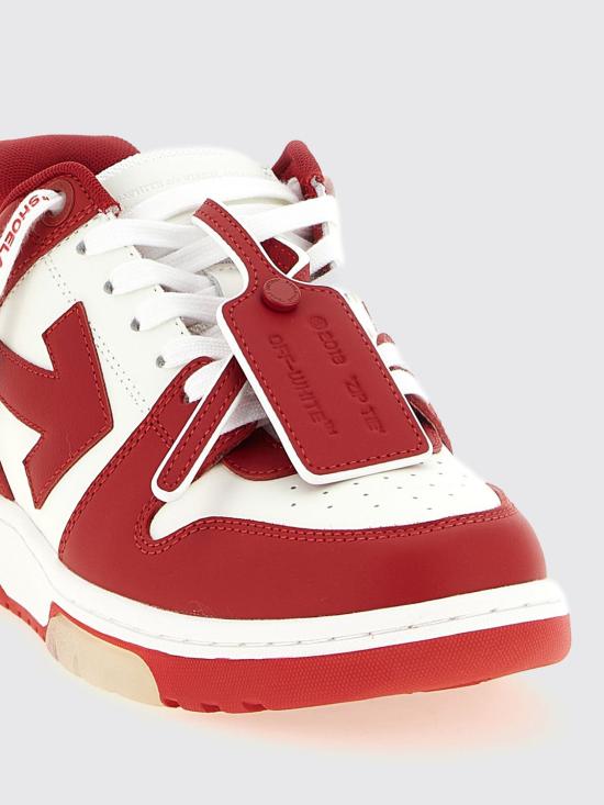 26SS 오프화이트 스니커즈 OMIA189S26LEA002 0127 Red - OFF WHITE