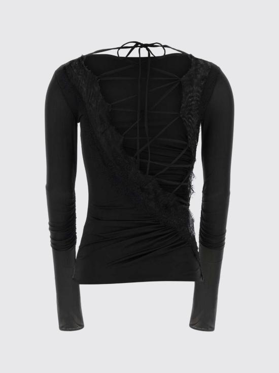 26SS 블루마린 스웨터 2C435A N0990 Black - BLUMARINE