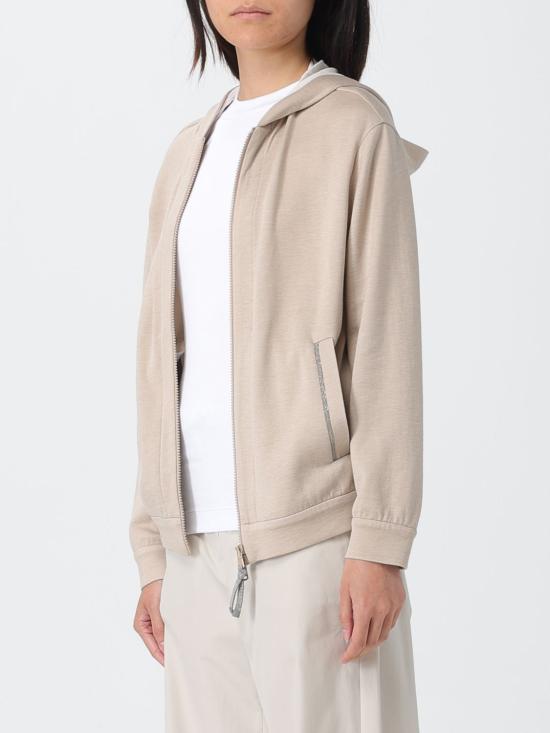 26SS 브루넬로 쿠치넬리 모닐리 지퍼루프 집업 MD828SB806 C9066 Beige - BRUNELLO CUCINELLI