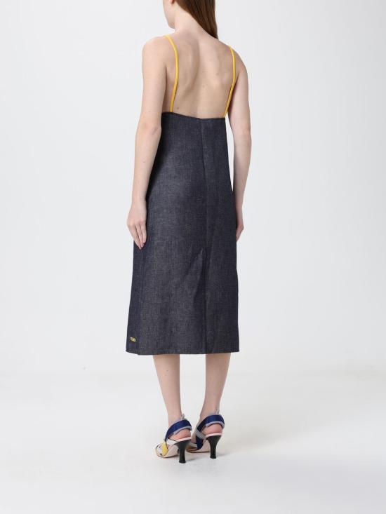 26SS 펜디 롱 원피스 FDD588AW9X F1W0W Blue - FENDI