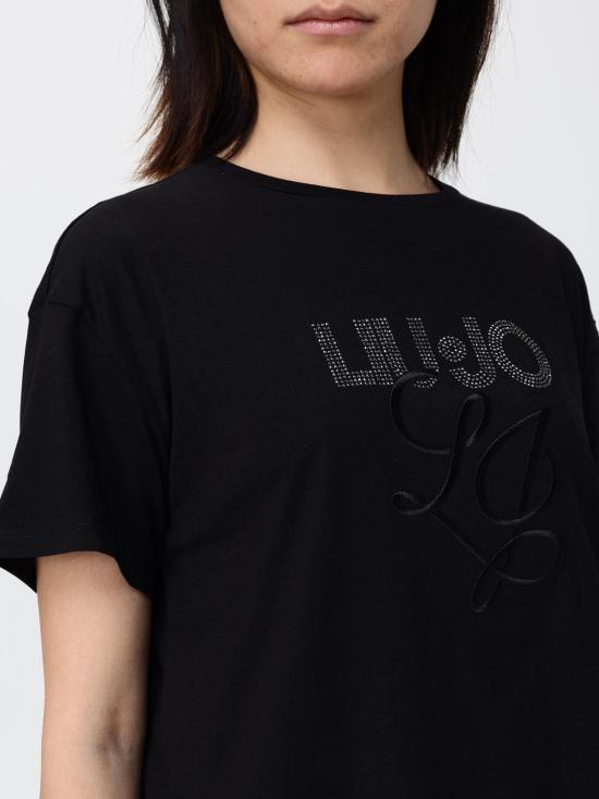 26SS 리우조 반팔 티셔츠 WA6238JS923 P9351 Black - LIU JO