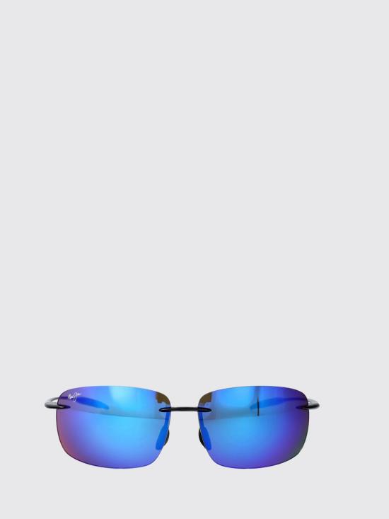 26SS 마우이짐 선글라스 B422 02 BLUE HAWAII BREAKWALL SHINY BLACK Blue - MAUI JIM
