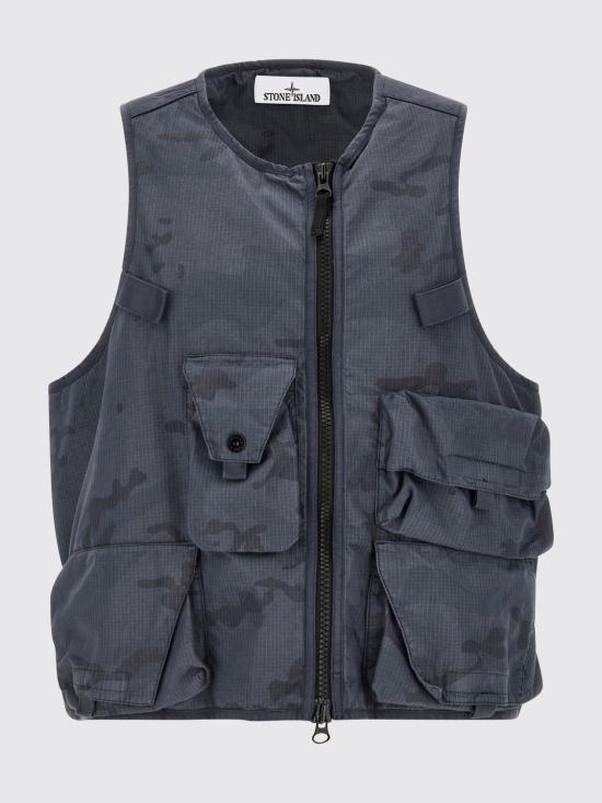 26SS 스톤 아일랜드 베스트 G100006S00E9 V002D Blue - STONE ISLAND