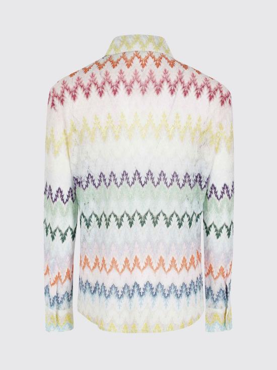 26SS 미소니 셔츠 DS26SJ0OBR015I S01LI White - MISSONI
