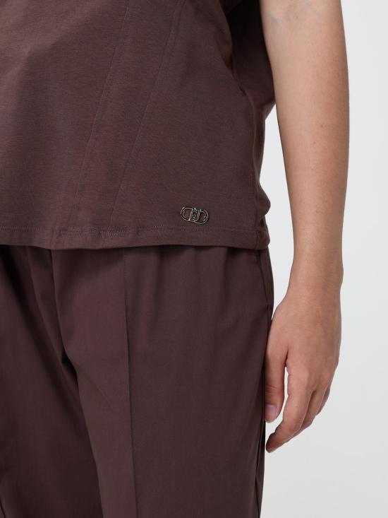 26SS 리우조 반팔 티셔츠 TA6251JS003 91015 Mud - LIU JO