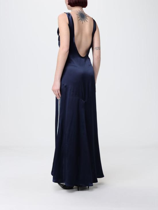 26SS 오프화이트 롱 원피스 2DB56NS26FAB001 W932 Blue - OFF WHITE