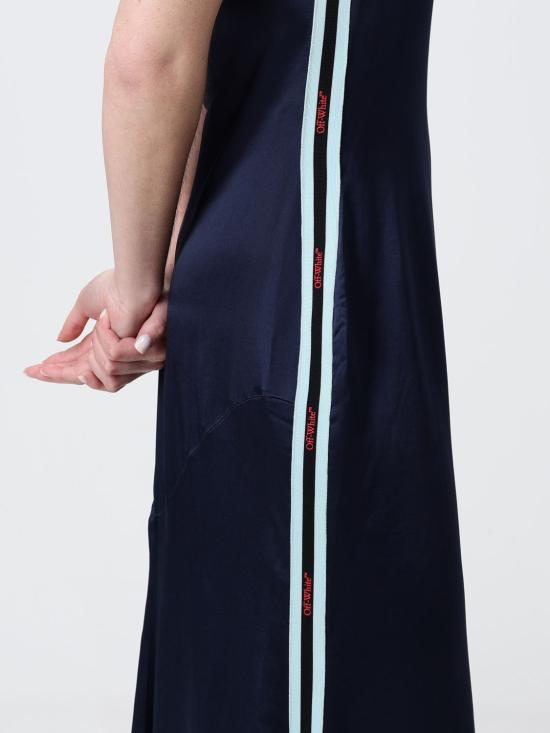 26SS 오프화이트 롱 원피스 2DB56NS26FAB001 W932 Blue - OFF WHITE