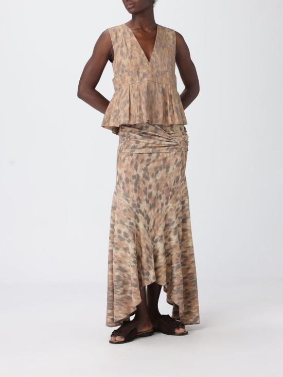 26SS 가니 스커트 A1090246 ZZT Beige - GANNI