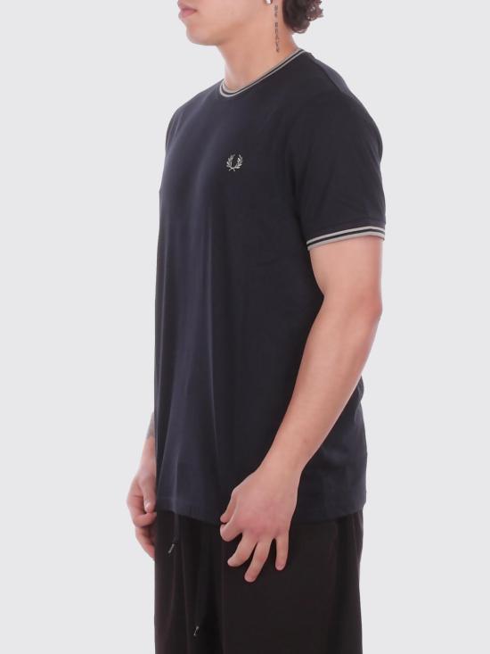 26SS 프레드페리 반팔 티셔츠 M1588V T73 Navy - FRED PERRY
