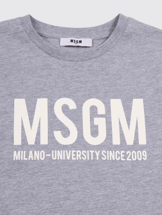 26SS [키즈] 엠에스지엠 티셔츠 S6MSJUTH051 271 Grey - MSGM