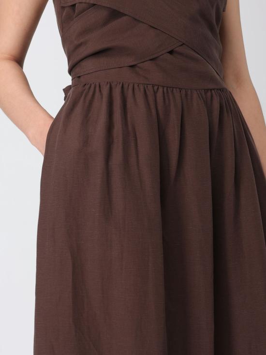 26SS 리우조 롱 원피스 WA6428T4818 91109 Brown - LIU JO